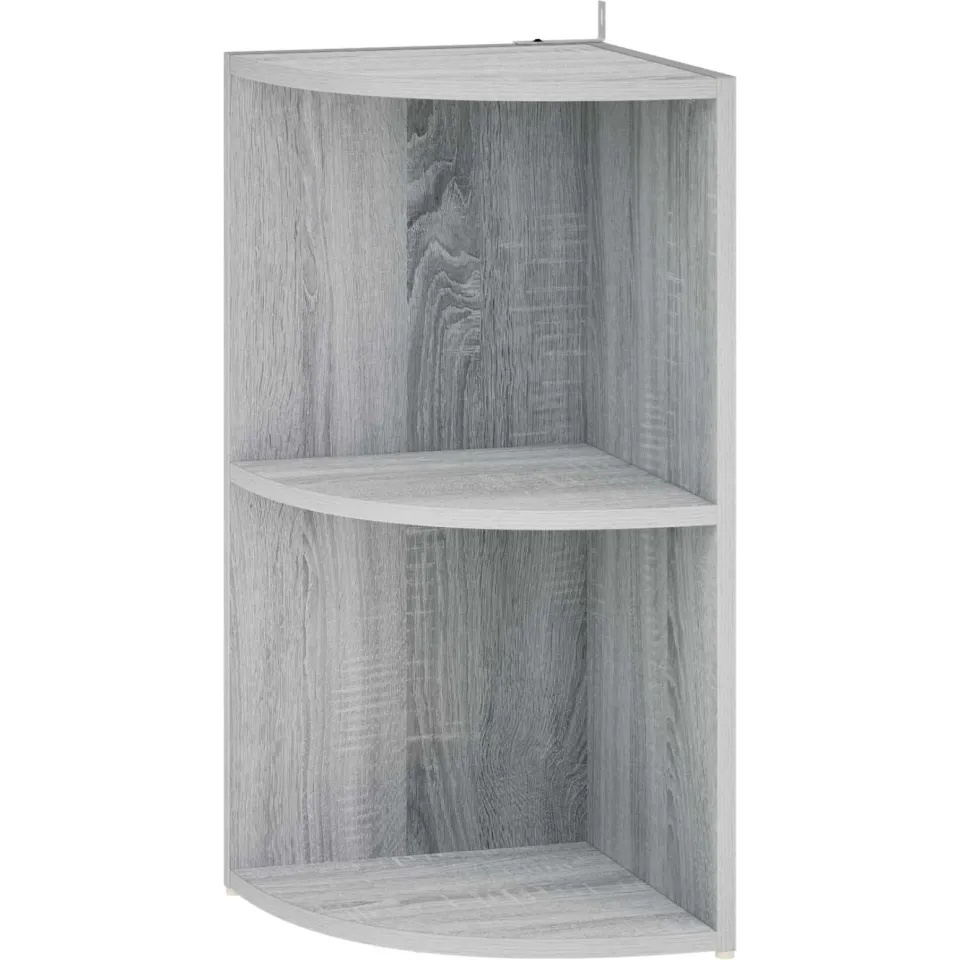 vidaXL Hoekplank 2-laags 41,5 x 41,5 x 72 cm Bewerkt hout Grijs Sonoma, foto 3