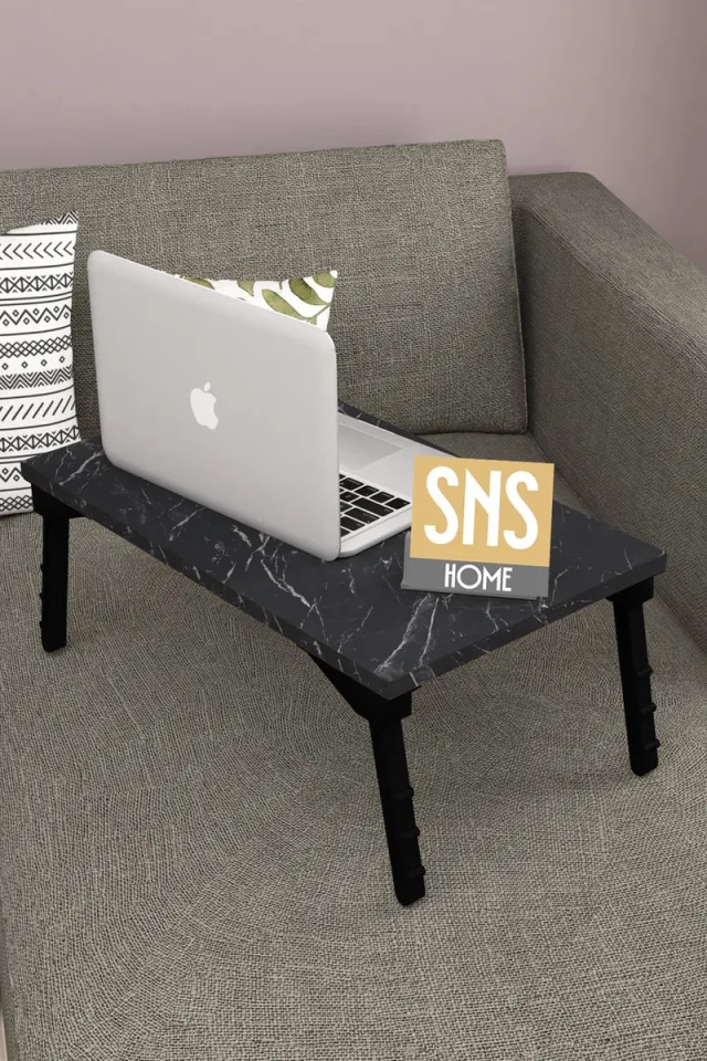 Bofigo SNS Home / Laptopstandaard / Ontbijttafel / Bureau / Laptoptafel / Bank Tafeltje / Bendir-Zwart / 60 cm bendir/zwart