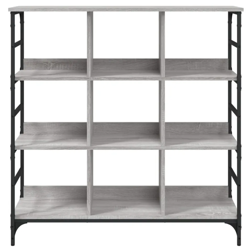 vidaXL Dressoir 102x32x103,5 cm bewerkt hout grijs sonoma eikenkleurig, foto 4