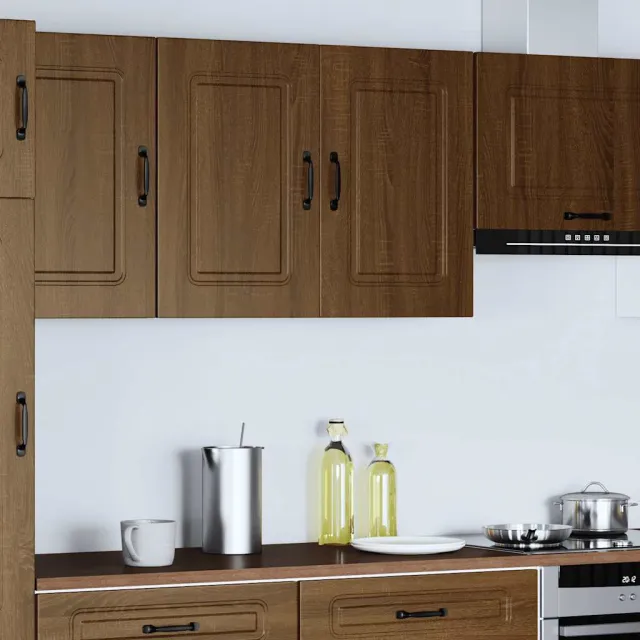 vidaXL Keukenbovenkast Kalmar bewerkt hout bruin eikenkleur