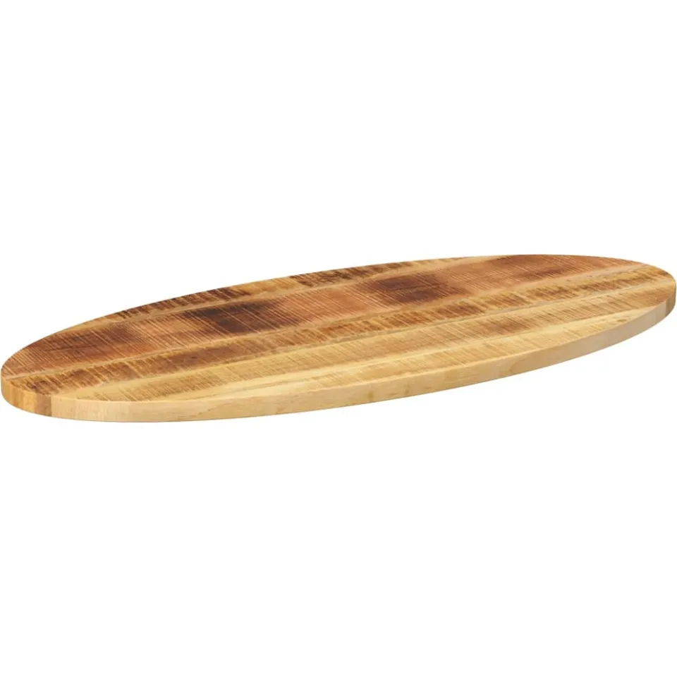 vidaXL Tafelblad ovaal 110x40x2,5 cm massief mangohout bruin, foto 2