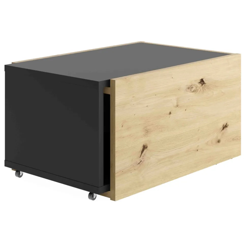 Salontafel Vermont Artisan eiken Bruin | Zwart