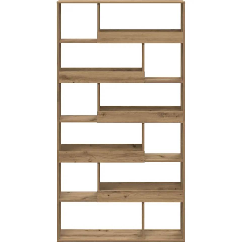 vidaXL Boekenkast 100x33x187,5 cm bewerkt hout artisanaal eikenkleurig, foto 4