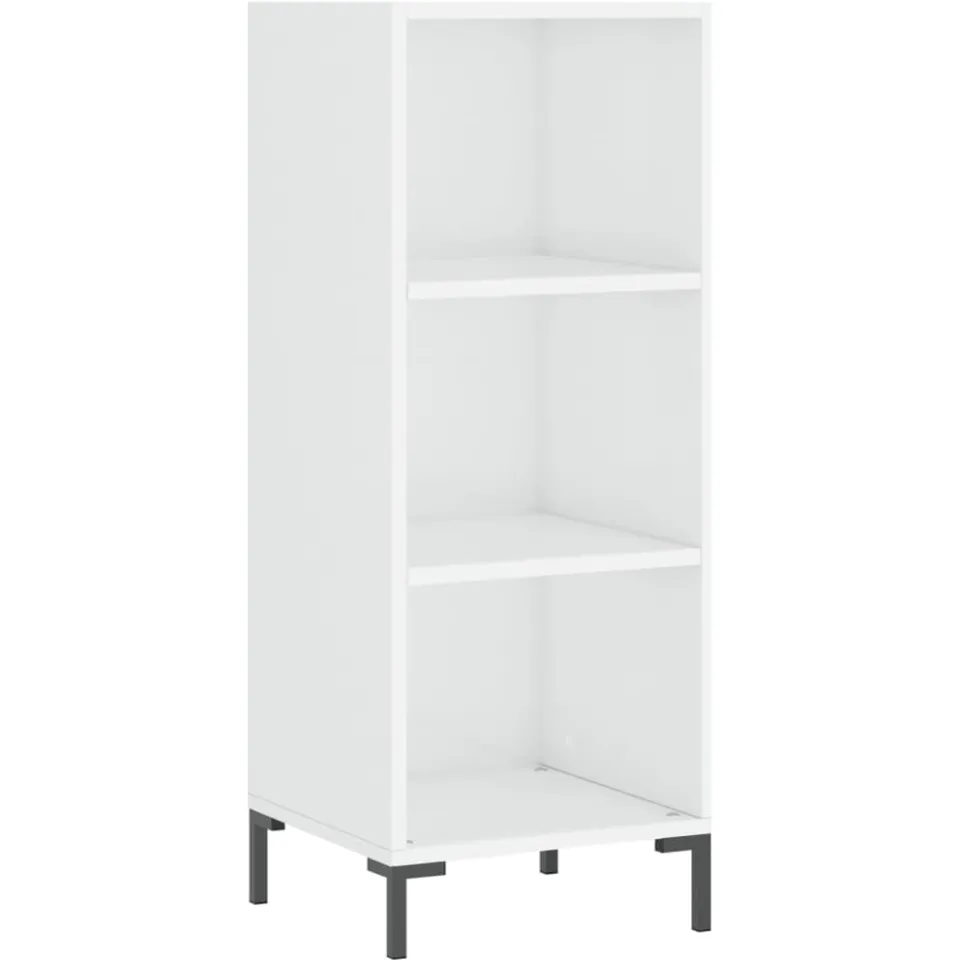 vidaXL Dressoir 34,5x32,5x90 cm bewerkt hout hoogglans wit, foto 3