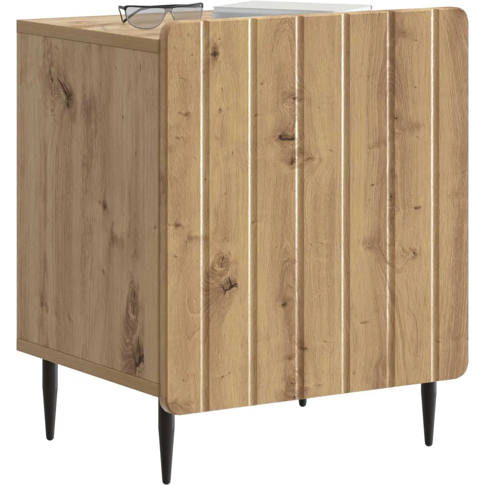vidaXL Nachtkastje 2 st Artisanaal eiken 43 x 34,5 x 52 cm Bruin