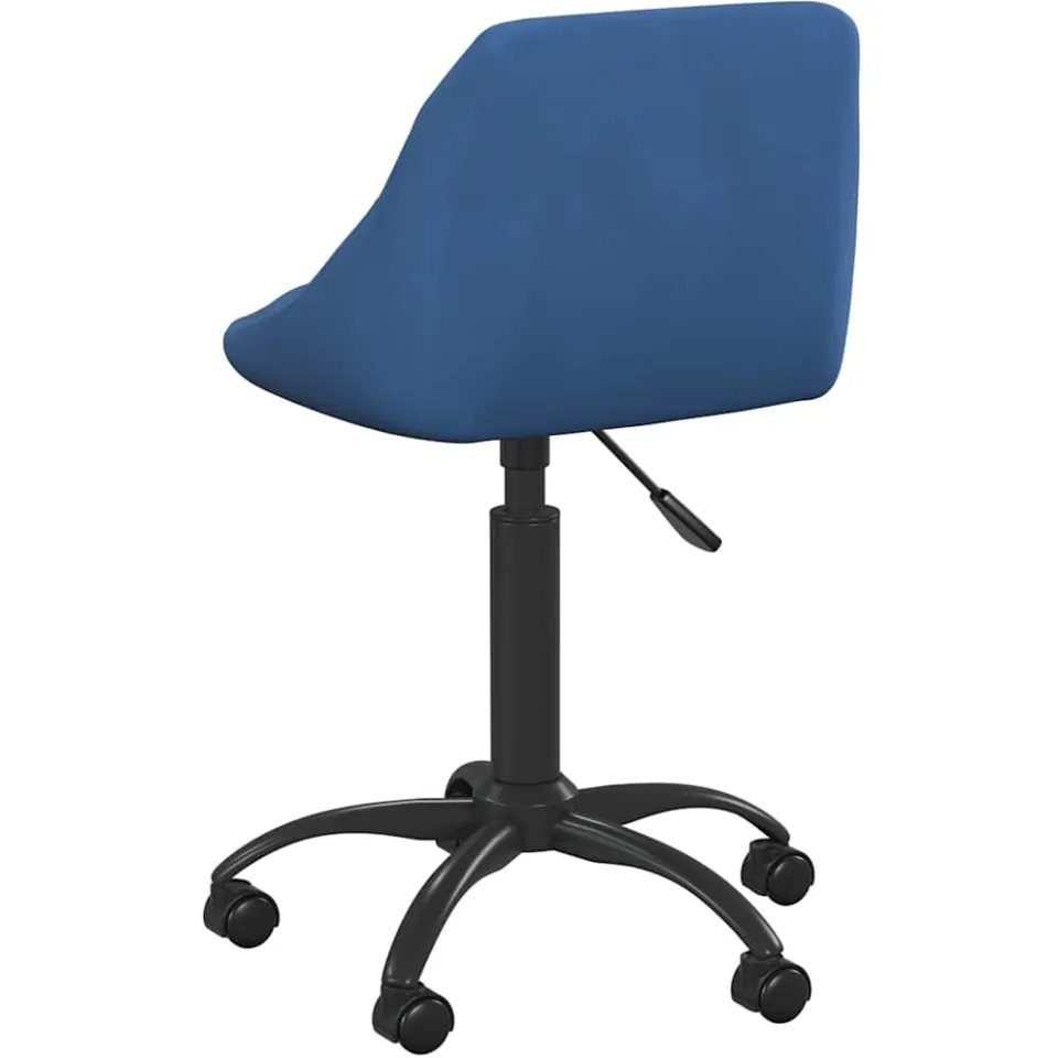 vidaXL Eetkamerstoel fluweel blauw, foto 4