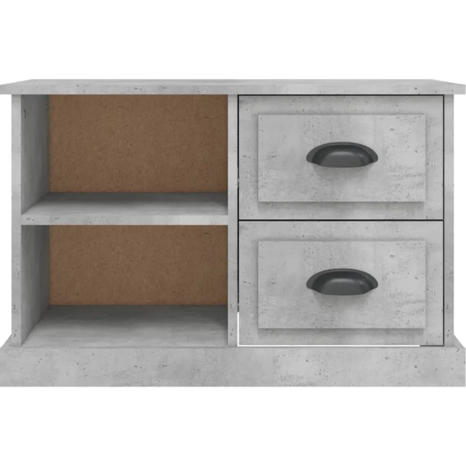 vidaXL Tv-meubel 73x35,5x47,5 cm bewerkt hout betongrijs grijs, foto 4