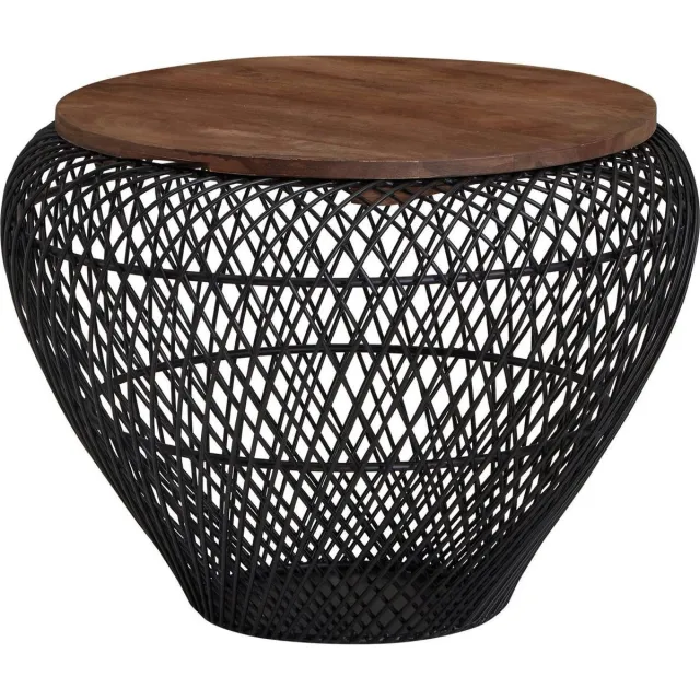 Sky Style Lovee Salontafel Zwart met Opslagruimte Bruin / Zwart