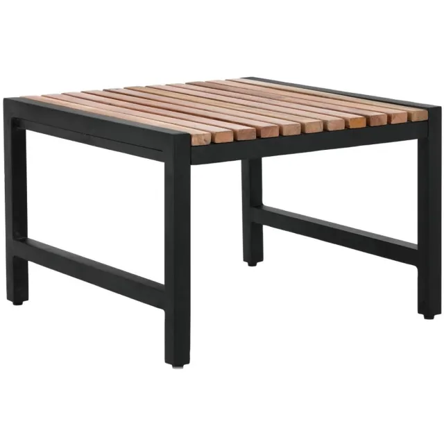 Bolero Lage Barkrukken van Staal en Acacia (4 Stuks) - DK904 - Horeca & Professioneel Hout