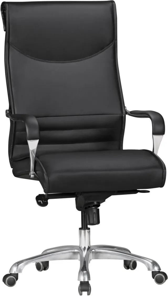 Ervesto Bureaustoel BIGBOSS imitatie leer zwart - SPM1.404 Zie omschrijving