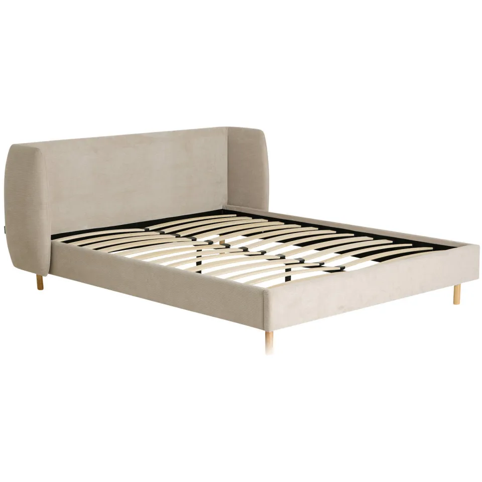 NOUS Living Laori bed lichtgrijs beige, foto 4