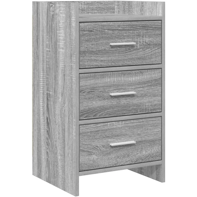 vidaXL Nachtkastjes Grijs Sonoma 40 x 36 x 70 cm Bewerkt hout