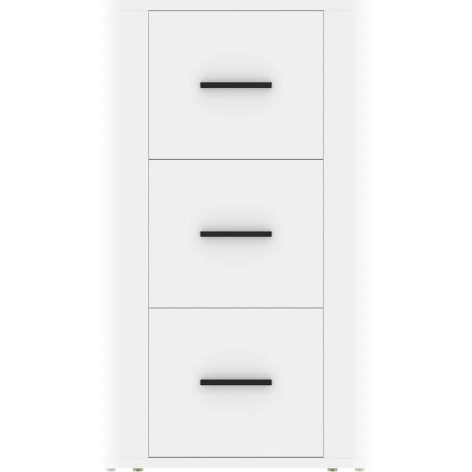 vidaXL Dressoir 40x33x70 cm bewerkt hout wit, foto 3