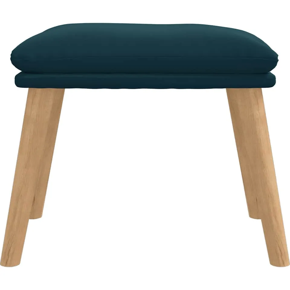 vidaXL Voetenbank 45x29,5x35 cm fluweel blauw