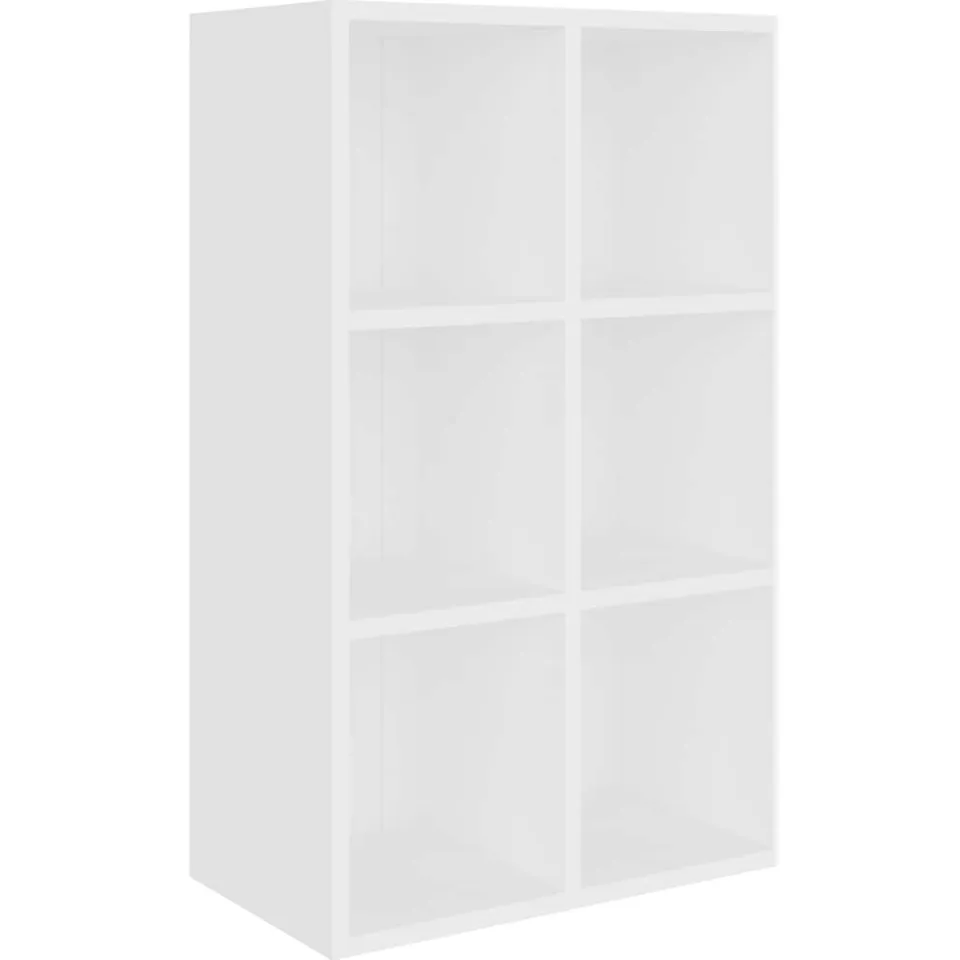 vidaXL Boekenkast/dressoir 66x30x98 cm bewerkt hout wit