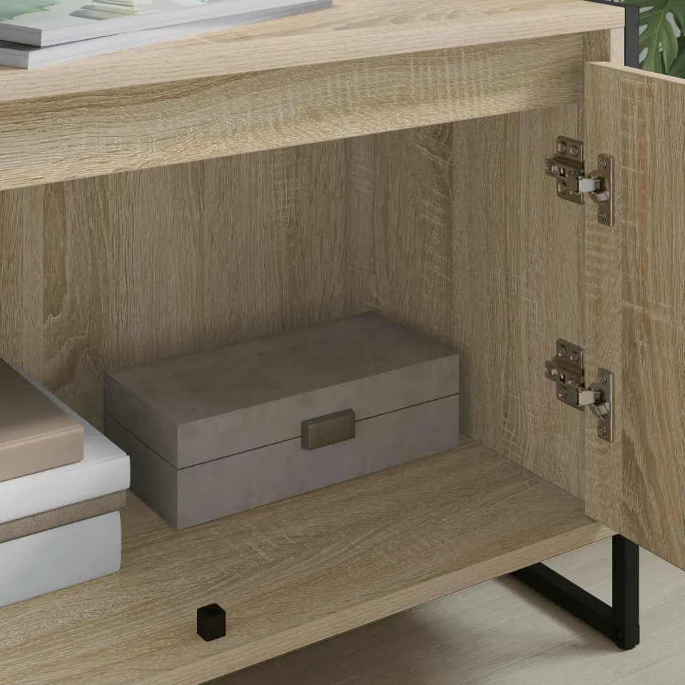 vidaXL TV-kast 140 x 36 x 49.5 cm Sonoma Bewerkt hout bruin, foto 3