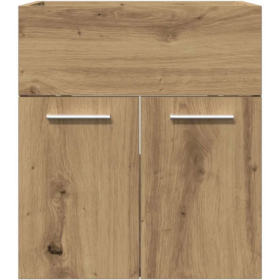 vidaXL Wastafelkast 41x38,5x46 cm bewerkt hout artisanaal eikenkleur, foto 4