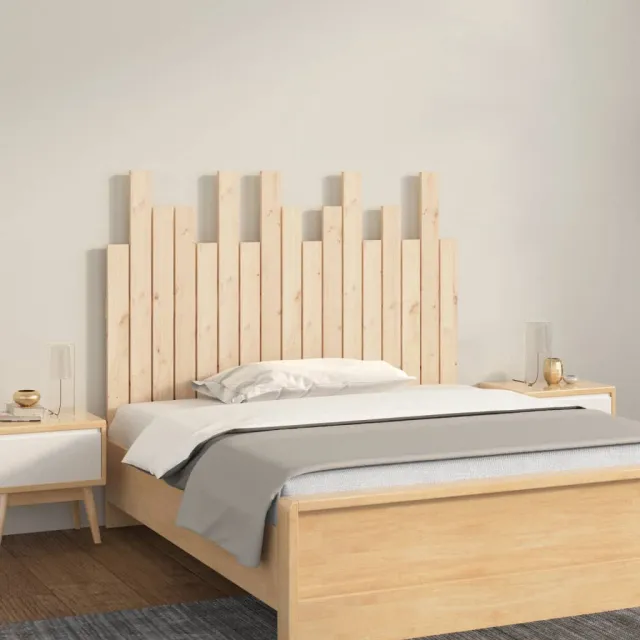 vidaXL Hoofdbord wandmontage 108x3x80 cm massief grenenhout Bruin