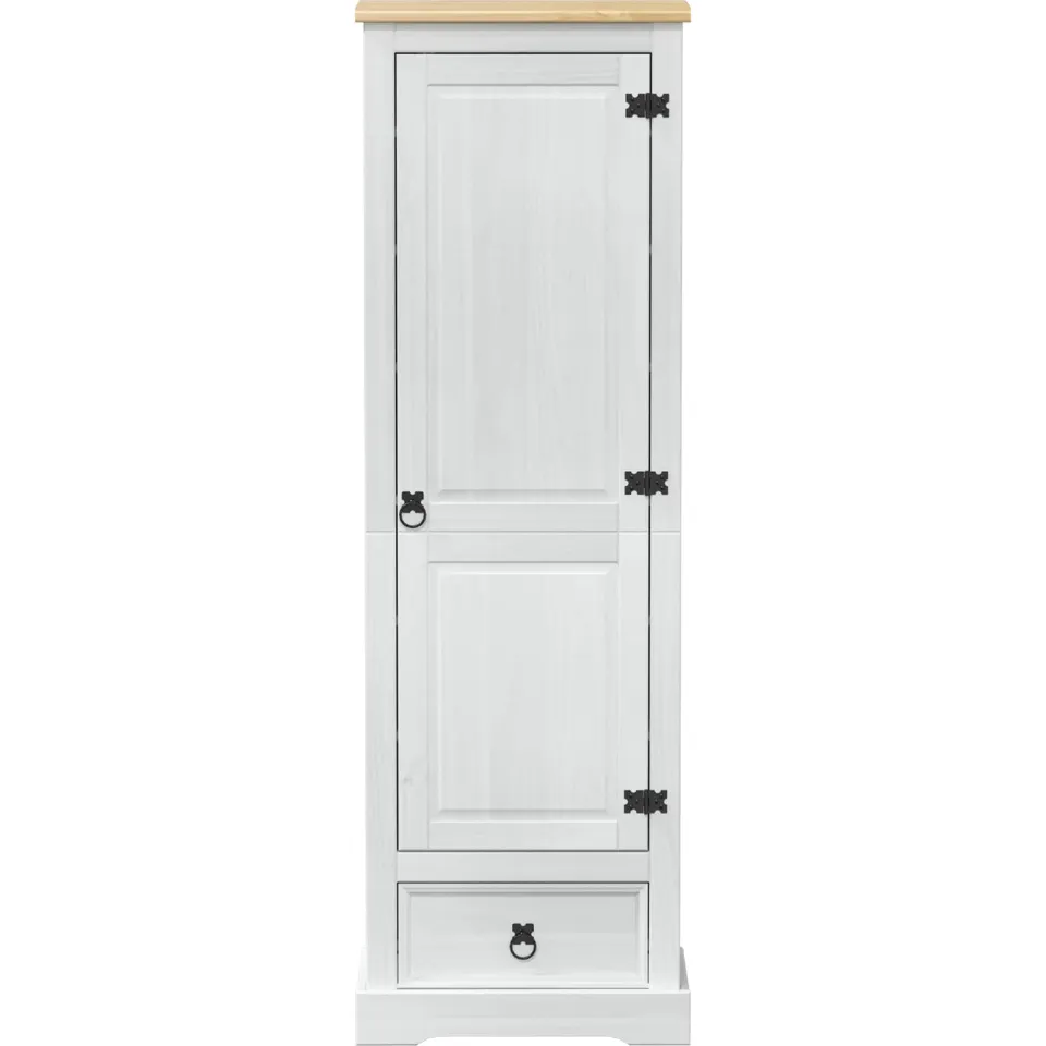 vidaXL Kasten Wit 55 x 38 x 170 cm Massief grenenhout, foto 4