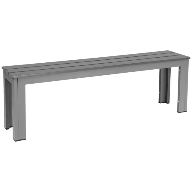 PULSIVA Buitenbank Lamero 3-zits; 140x28.5x43.5 cm (BxDxH); zitting antraciet, frame grijs