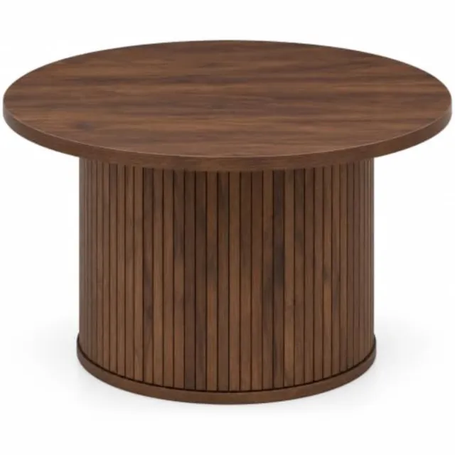 Atmosphera Créateur d'intérieur® Atmosphera Colva Ronde Salontafel - Donker Hout - Ø70 x H40 cm