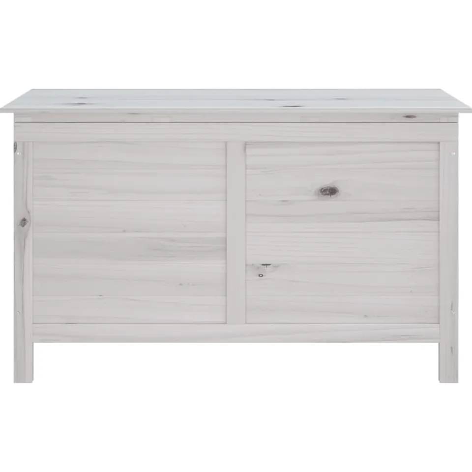 vidaXL Tuinbox 99x49,5x58,5 cm massief vurenhout wit