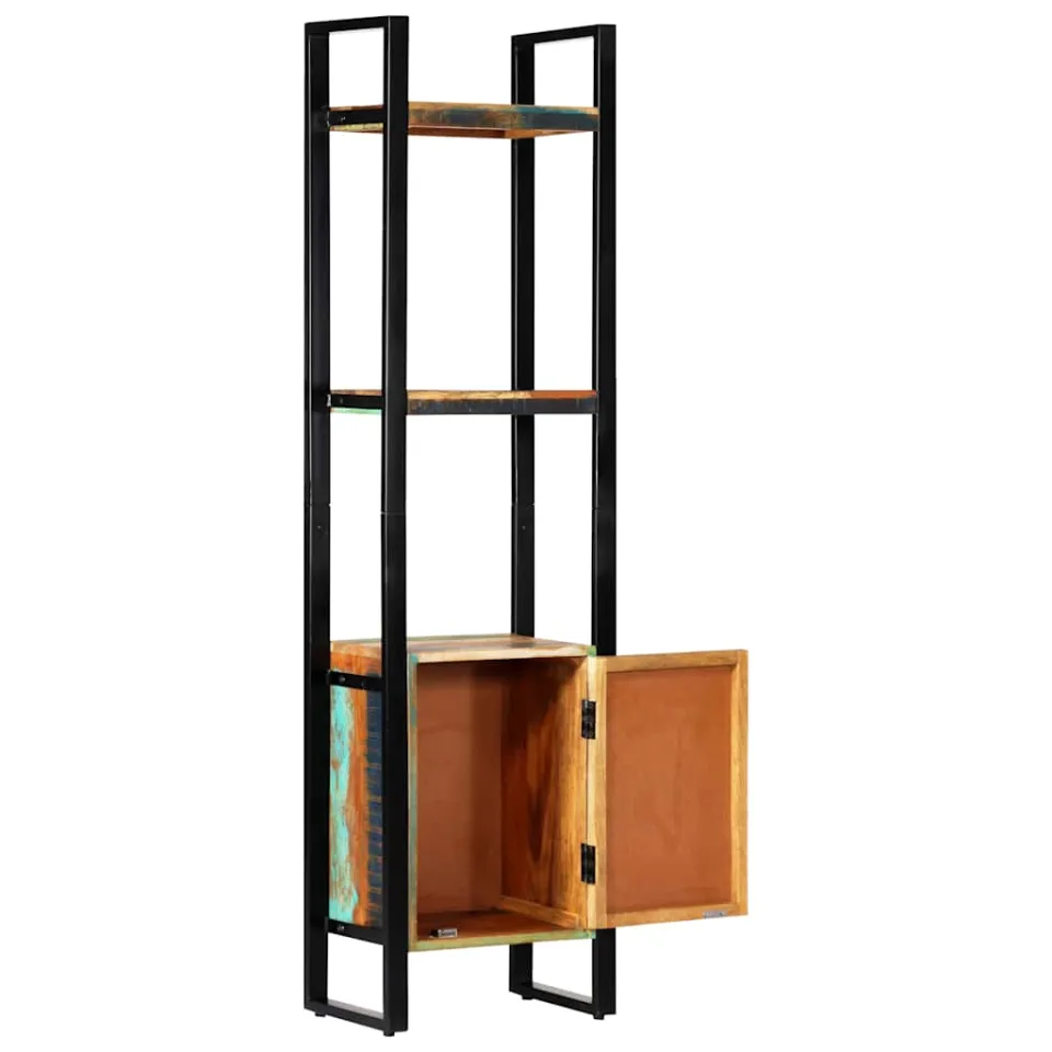 vidaXL Boekenkast 45x30x171 cm massief gerecycled hout meerkleurig, foto 2