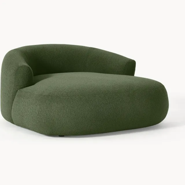 Westwing Collection XL bouclé loungefauteuil Sofia Groen