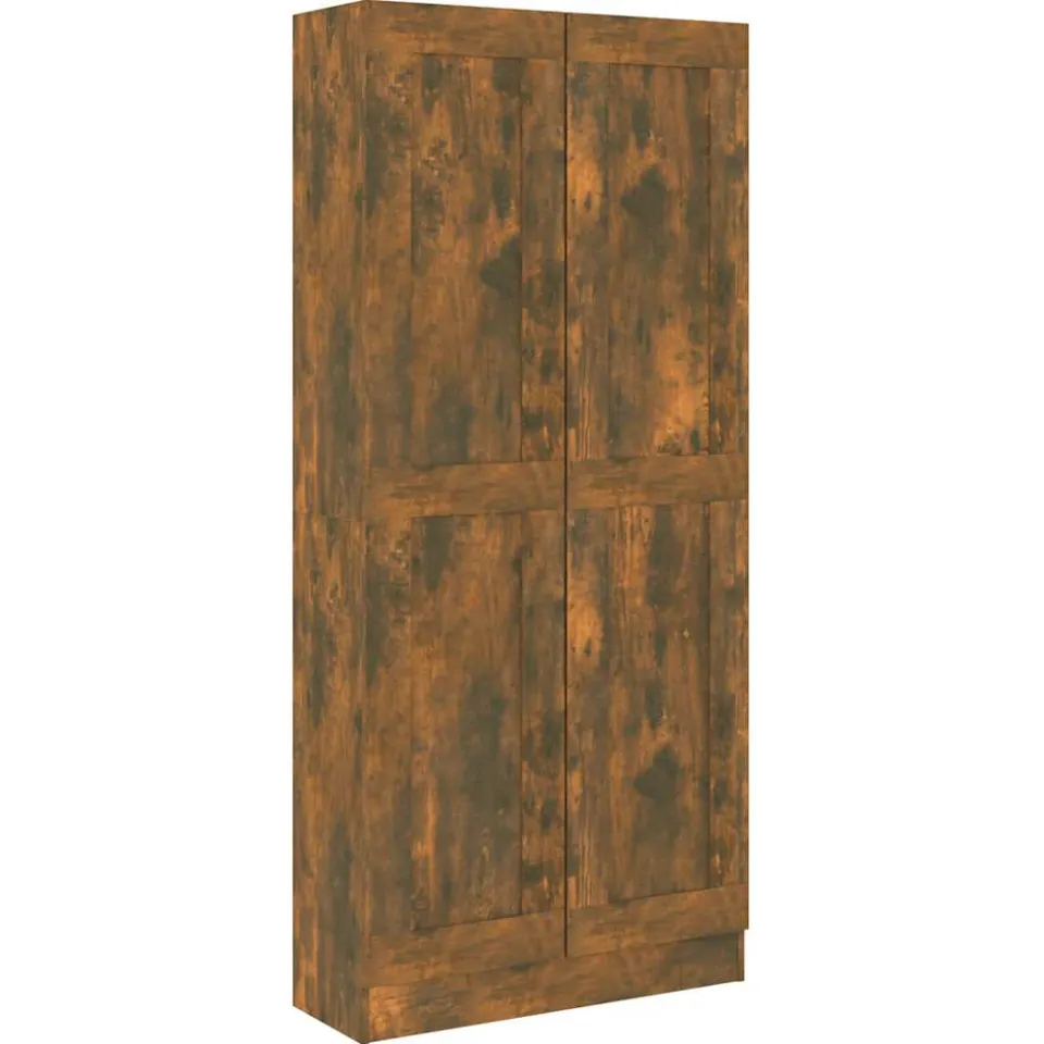 vidaXL Boekenkast 82,5x30,5x185,5 cm bewerkt hout gerookt eikenkleurig, foto 3