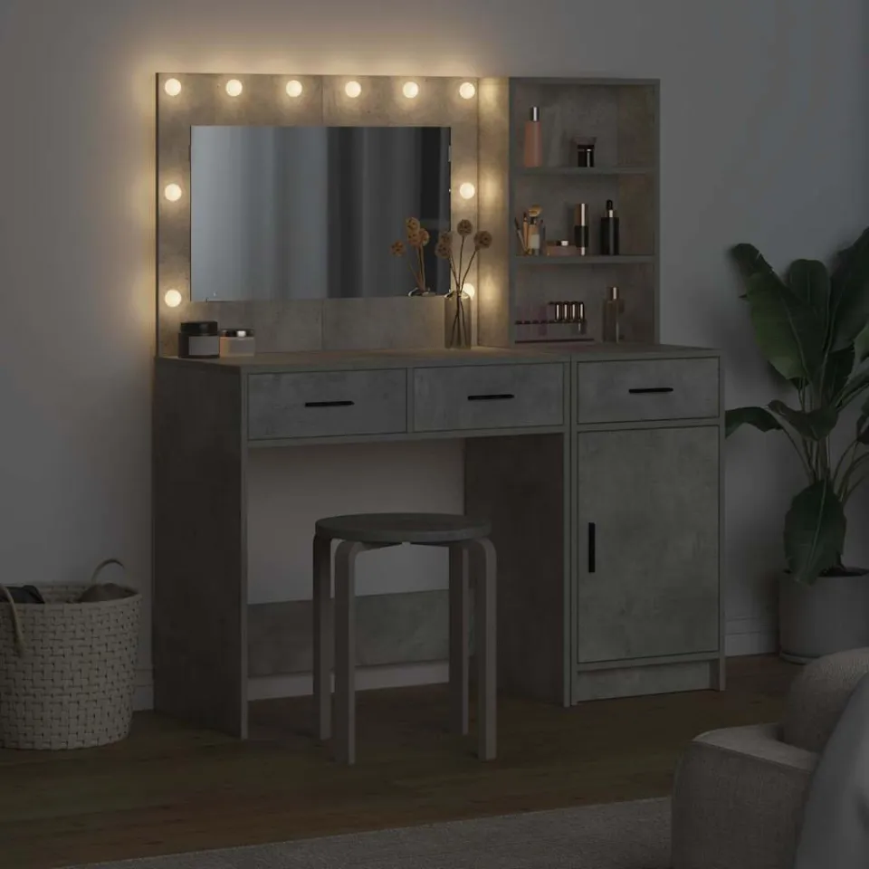vidaXL Plafondtafel 2 st Grijs 78,5 x 41 x 135 cm Bewerkt hout, foto 4