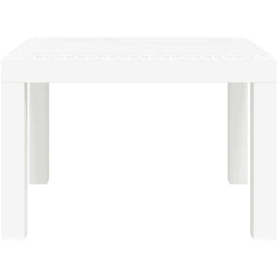 vidaXL Tuintafel 59x47x40 cm PP wit