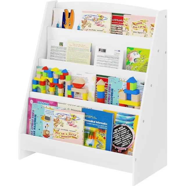 DailySupplies® Boekenrek Kind - Boekenkast Kinderkamer - Wandrek Wit