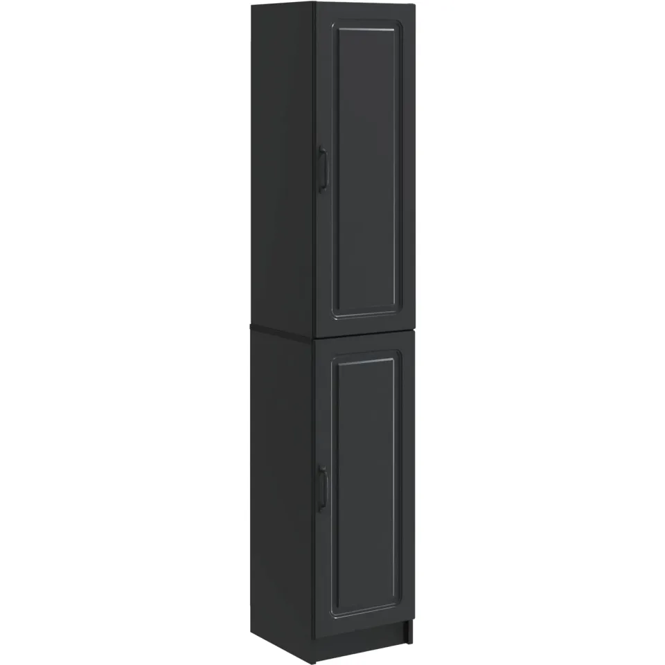 vidaXL Kastenset 2 st Zwart Bewerkt hout, foto 3