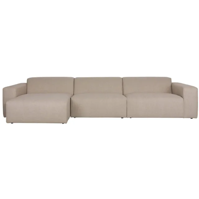 Zuiver hoekbank Milka hoek links - cappuccino