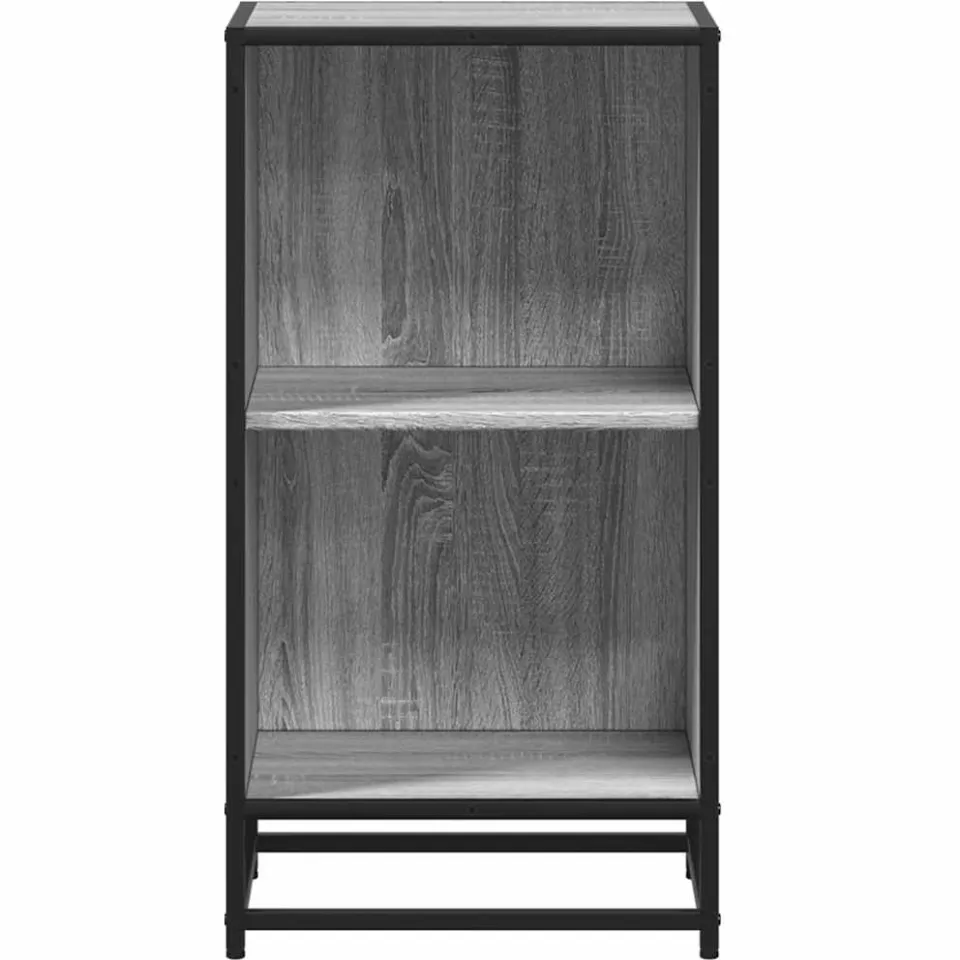 vidaXL Boekenkast 40x35x76 cm bewerkt hout grijs sonoma eikenkleurig, foto 4