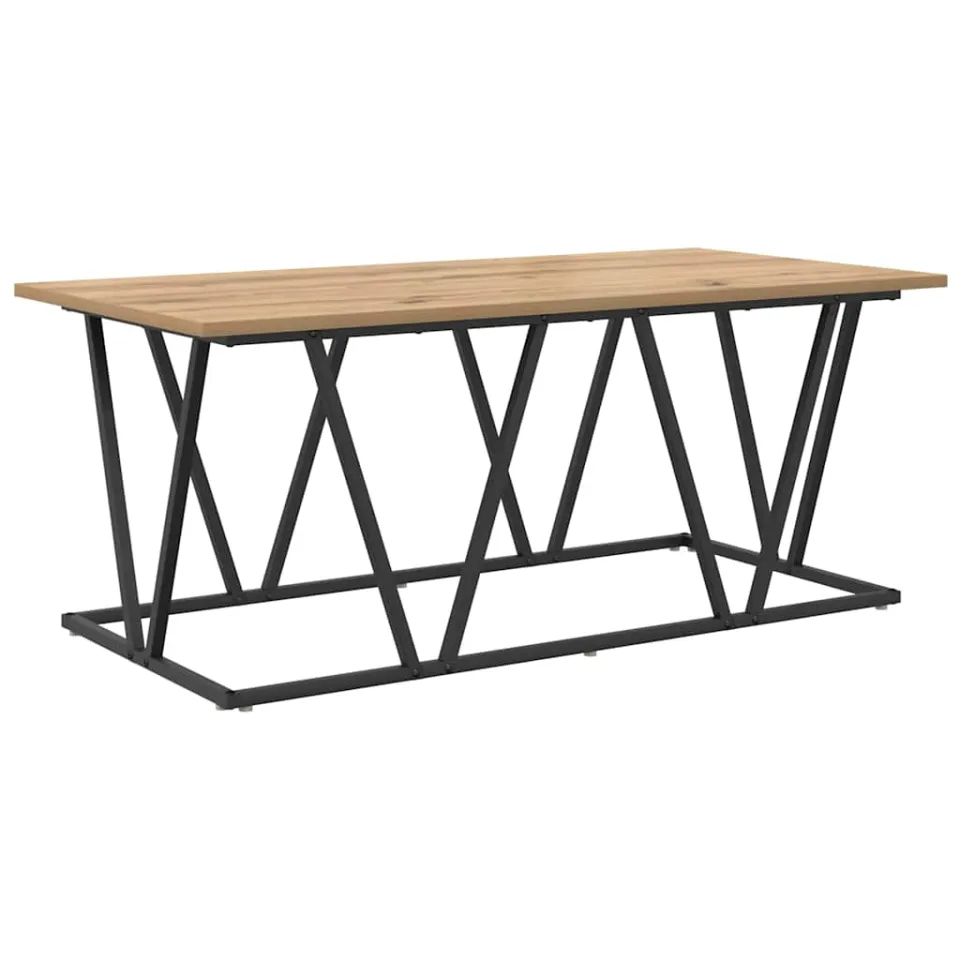 vidaXL Salontafel Artisan Eiken 100 x 50 x 40 cm, foto 3