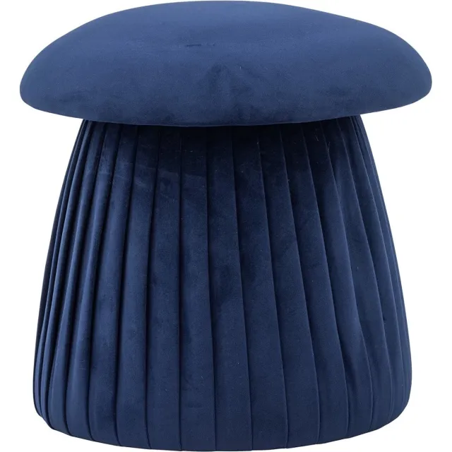 Bloomingville Poef Roberta Blauw
