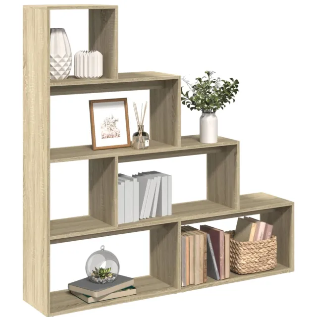 vidaXL Kamerscherm / boekenkast 143,5x29x143,5 cm hout sonoma eiken Bruin