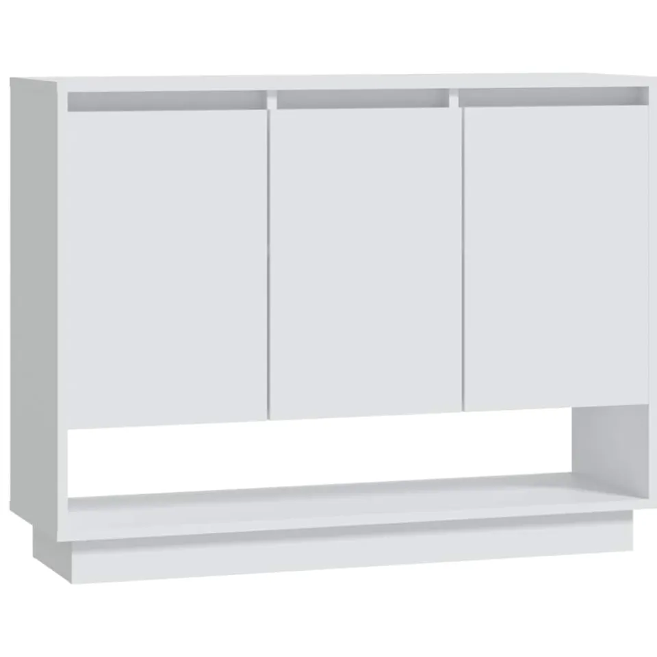 vidaXL Dressoir 97x31x75 cm bewerkt hout wit