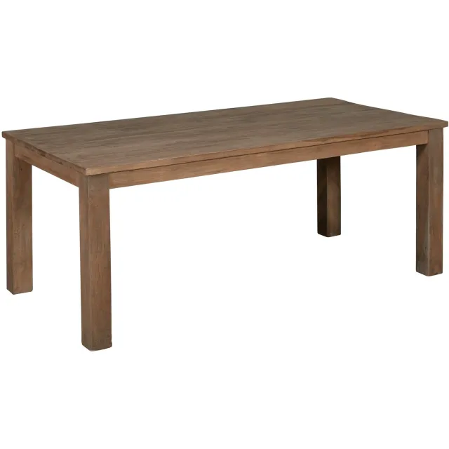 teakea Genua | Teak Eettafel | 160x90x78 | Black Wash Zwart