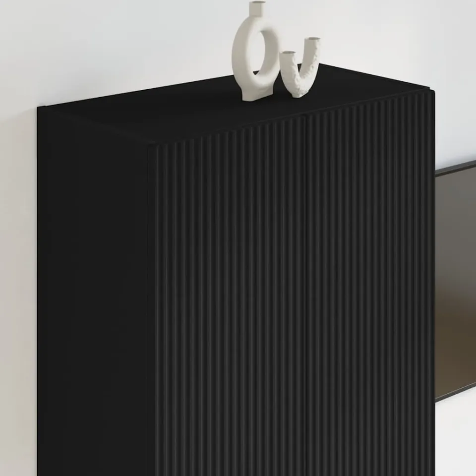 vidaXL TV-wandkast 59,5 x 31 x 80 cm Zwart Bewerkt hout, foto 4