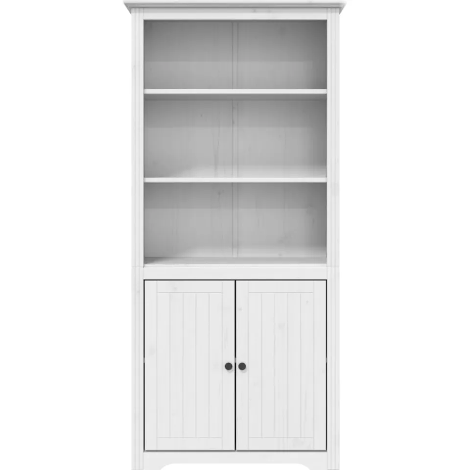 vidaXL Boekenkast BODO 82x40x173 cm massief grenenhout wit