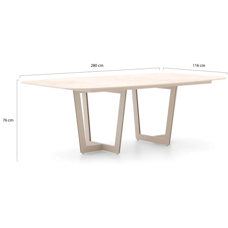 Suns Casto/Palermo 280cm dining tuinset 9-delig bruin, foto 4