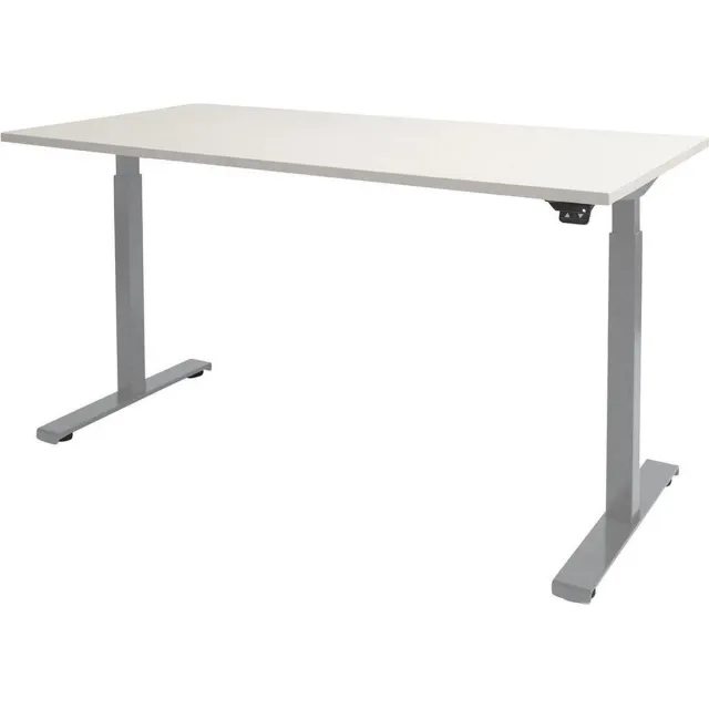 Schaffenburg Zit Sta Bureau - Elektrisch 180x90 krijtwit -alu frame