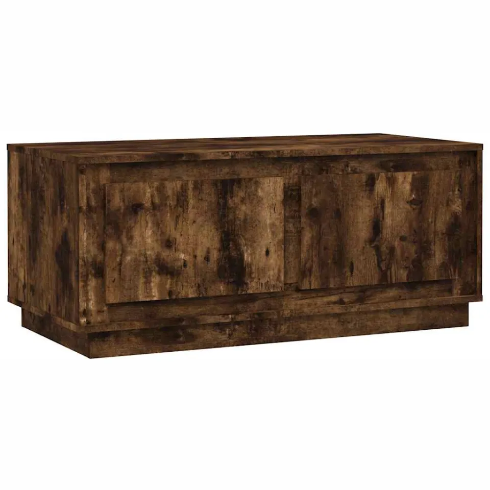 vidaXL Salontafel 102x50x44 cm bewerkt hout gerookt eikenkleurig Bruin