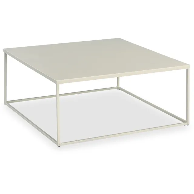 IDIMEX HILAR salontafel van metaal 80 x 80 cm – beige