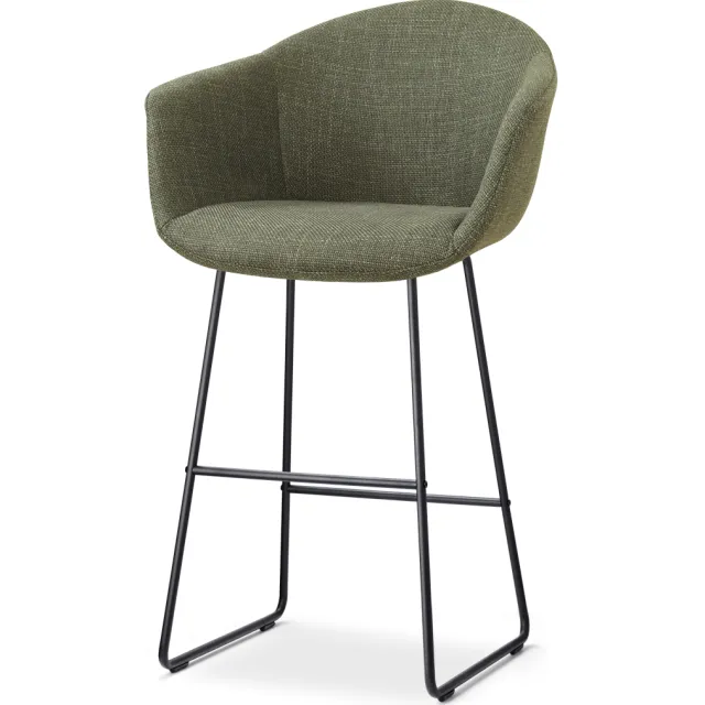 Nolon Nino-Otis barkruk forestgroen - zwart onderstel - 75 cm