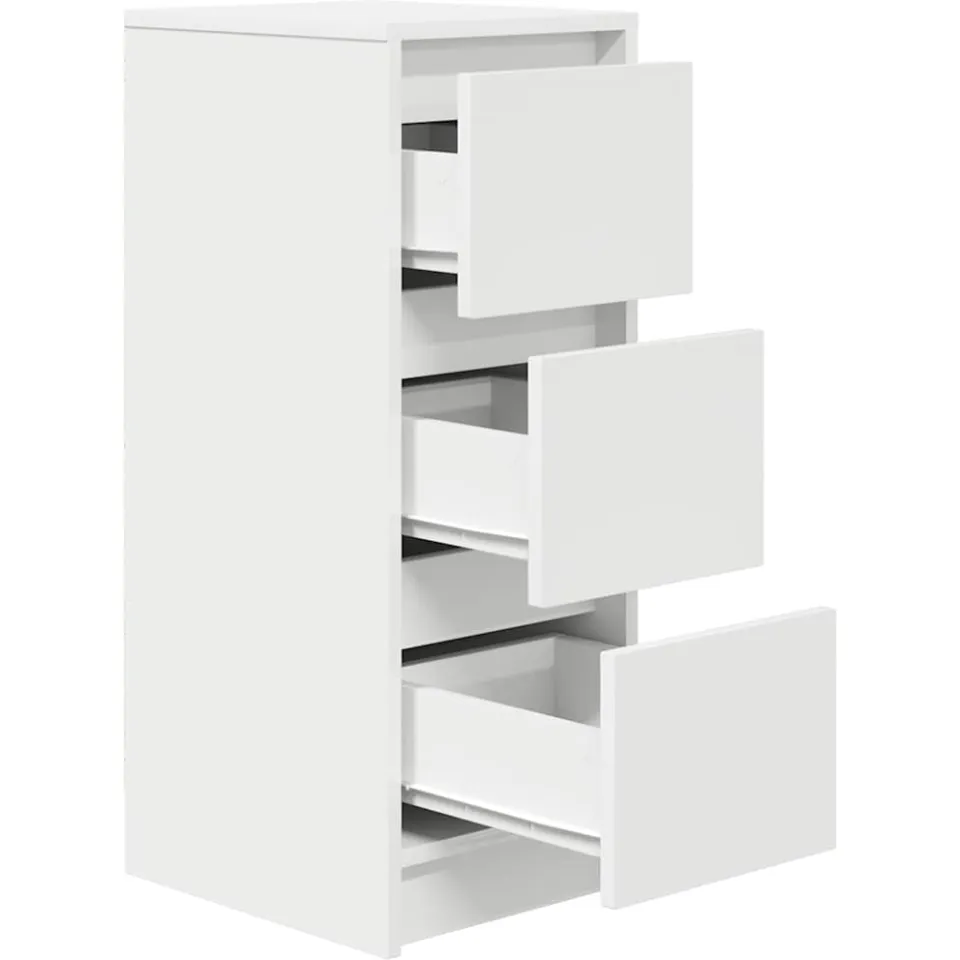 vidaXL Dressoir 29,5x34x76 cm spaanplaat wit, foto 4