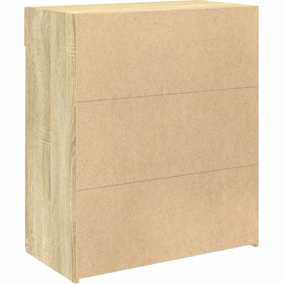 vidaXL Dressoir 80x42,5x93 cm bewerkt hout sonoma eikenkleurig, foto 4