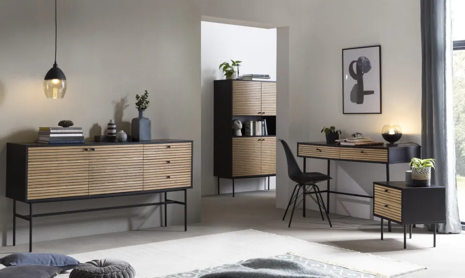 Bureau Madeira Eiken-Zwart, foto 2